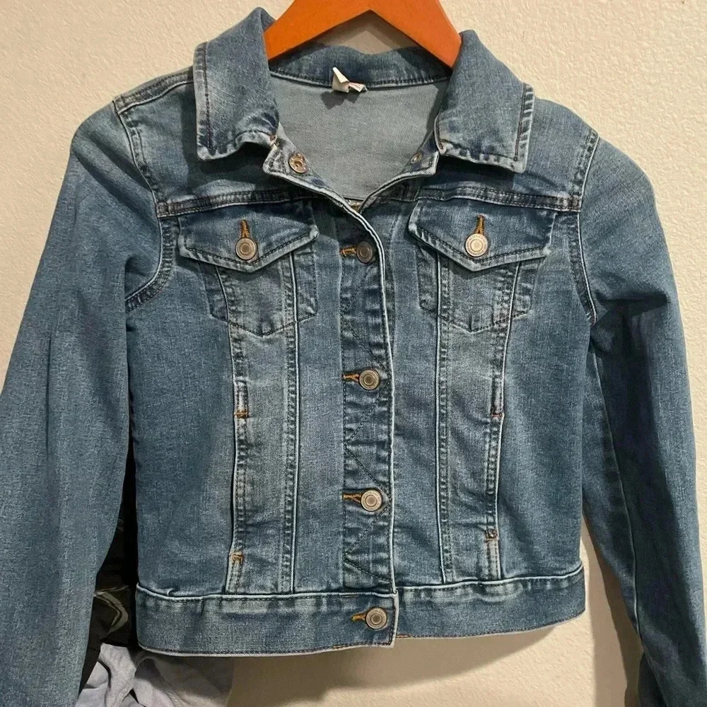 So‎ girls denim juniors jacket blue size XL